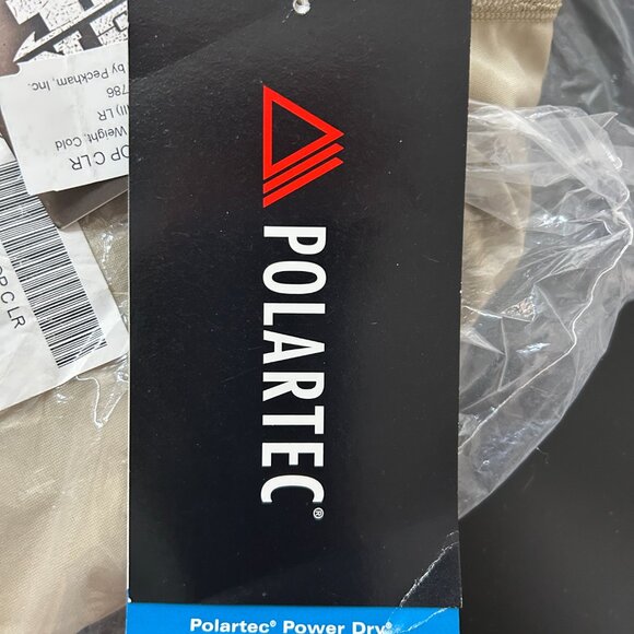 MENS POLARTEC TAN SILKWEIGHT LONG SLEEVE SHIRT   SIZE L   NWT - Picture 4 of 5